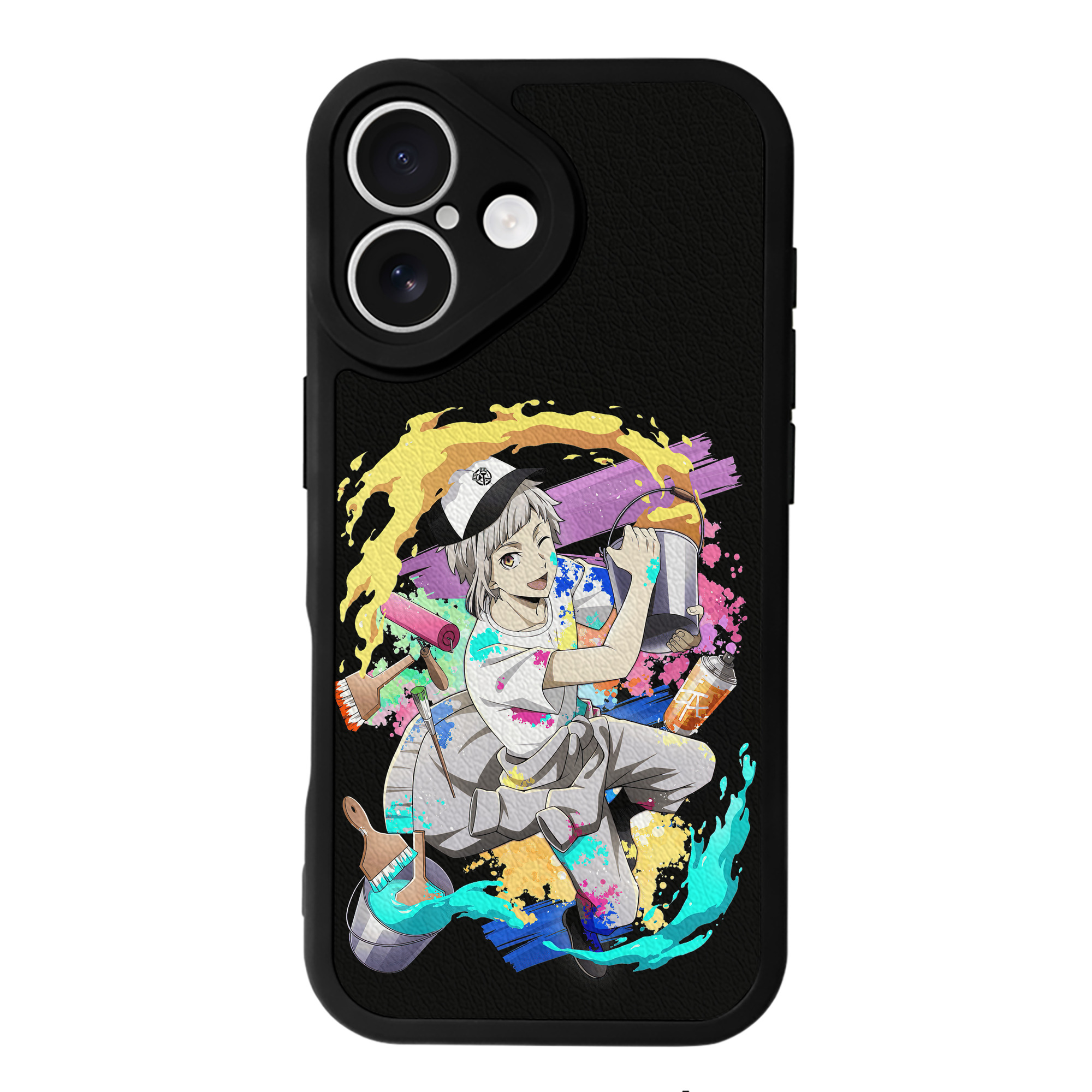 （画像用） 文豪ストレイドッグス Bungo Stray Dogs 【iPhone 16シリーズ対応】シリコンスマホケース（レザー調） 材質：シリコン